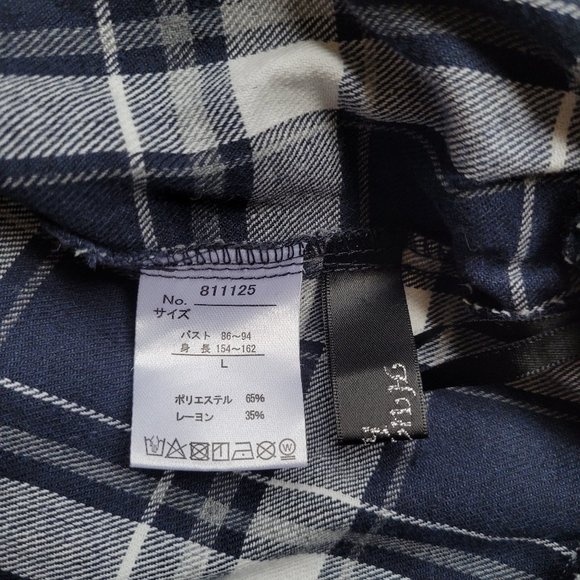 Tapered Spaghetti Strap Flannel Overalls High Rise Suspender Pinafore Pants - Picture 5 of 8